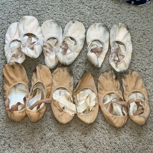 Old ballet flats
